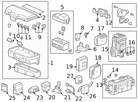 Electrical Components for 2000 Acura TL #0