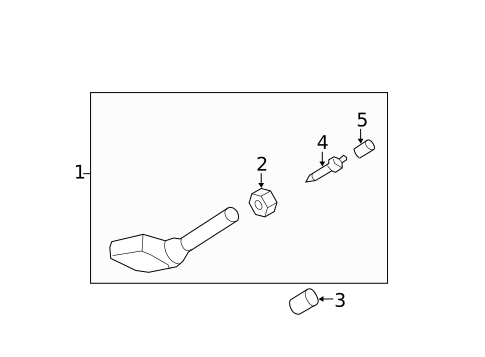 Tire Pressure Monitor Components for 2006 GMC Envoy #0