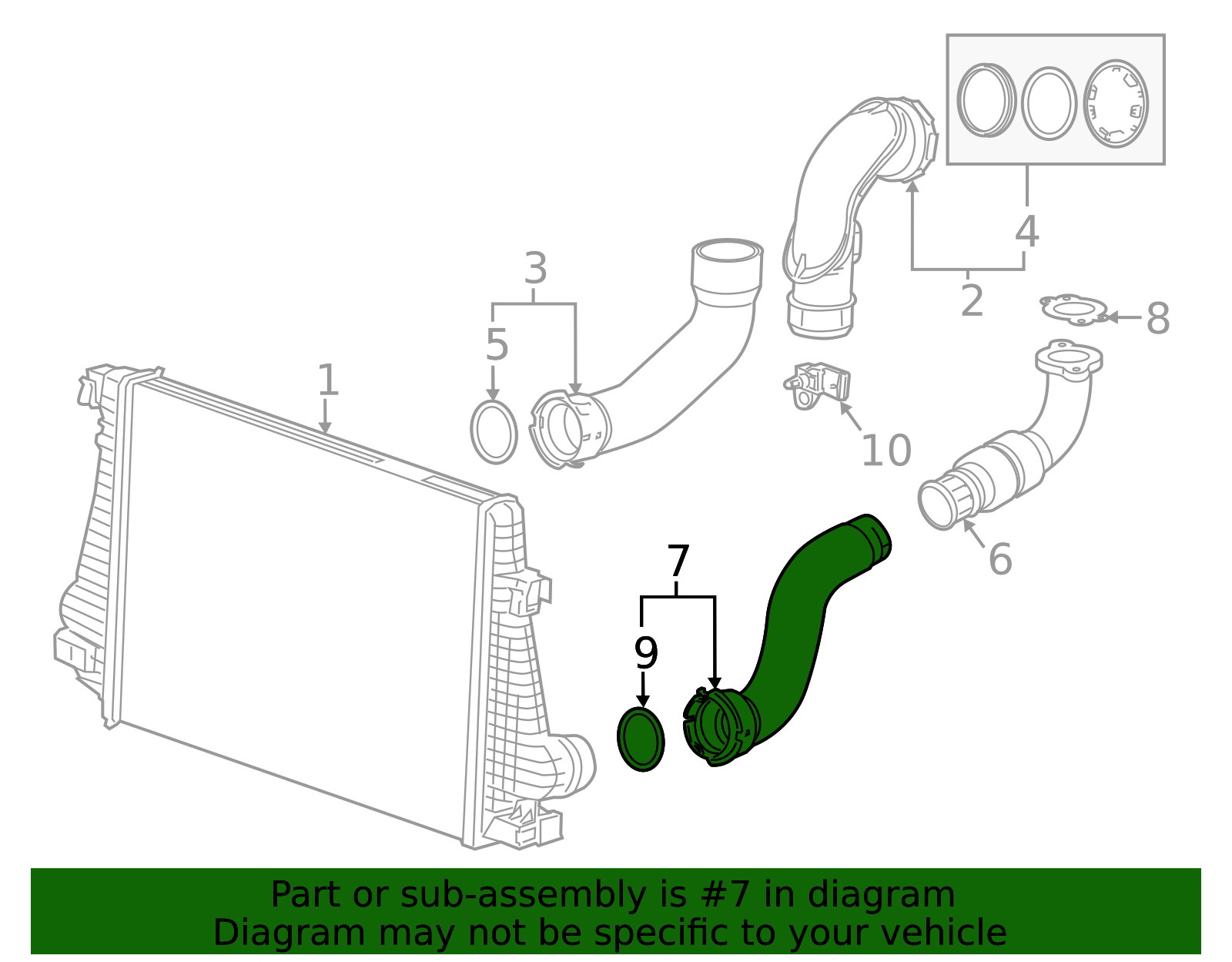 2013-2023 GM Intercooler Inlet Air Tube 22799477 | TascaParts.com