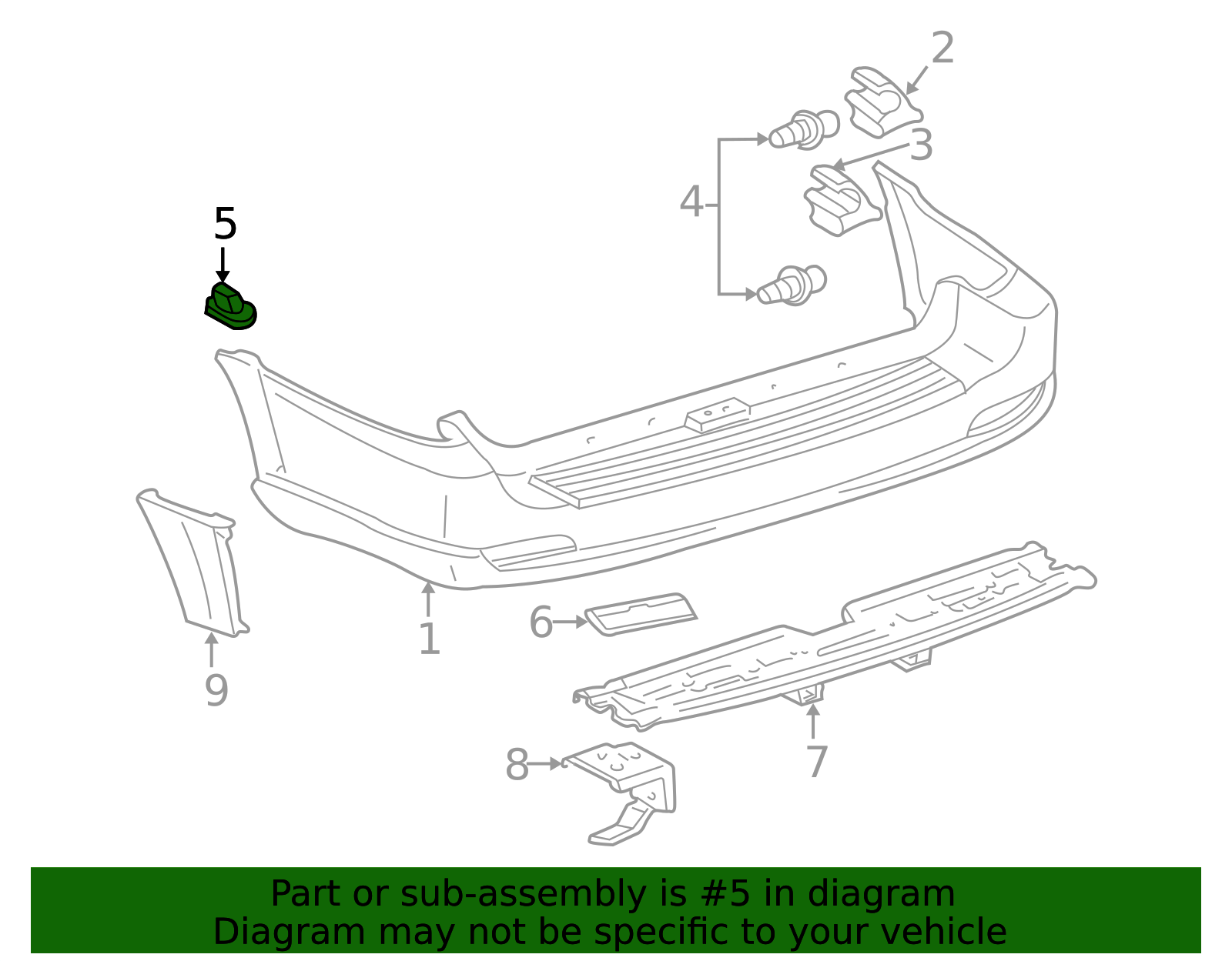 1995-2007 Toyota Bumper Corner Cover Bracket 52197-16020 | Olathe Toyota