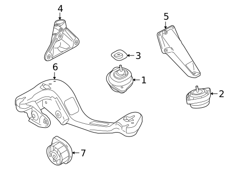 Engine & Trans Mounting for 2010 BMW X3 #0