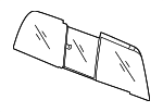 68054771AA - Body: Sliding Glass for Mopar Image