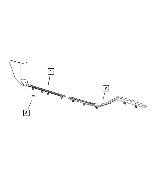 « 1DX68HL1AD – Interior Trim : Protection Panneau, Côté Droit pour Mopar Image »