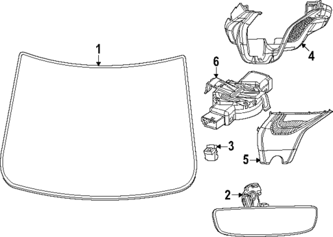 Glass - Windshield for 2024 Dodge Charger Daytona #0