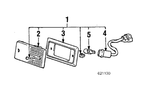 Side Marker Lamps for 1987 Mitsubishi Cordia #1