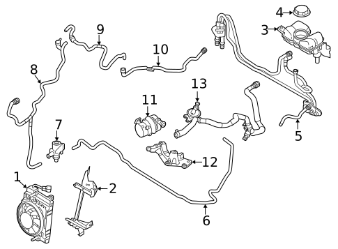 Radiator & Components for 2023 Volvo V60 #17