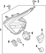 92101DW110 - : Headlamp Assembly for Kia: Sportage Image