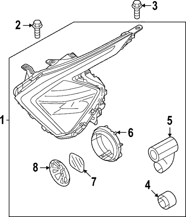 92101DW110 - : Headlamp Assembly for Kia Image