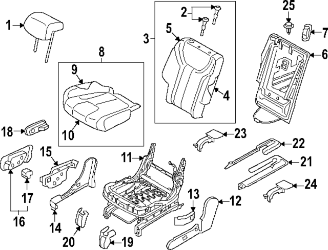 89260S9012XNA - : Cushion Cover for Kia Image