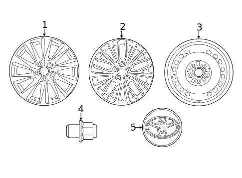 Wheels for 2018 Toyota Camry #1