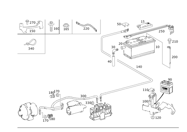 5410005 - Electrical Equipment and Instruments: Cover for Mercedes-Benz: CLS500, CLS55 AMG, CLS550, E320, E500, E55 AMG Image image