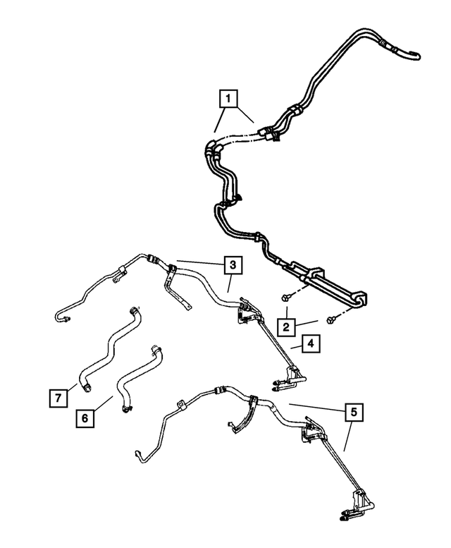 « 5105789AE – Steering : Direction Assistée Durite Et Refroidisseur pour Mopar Image »