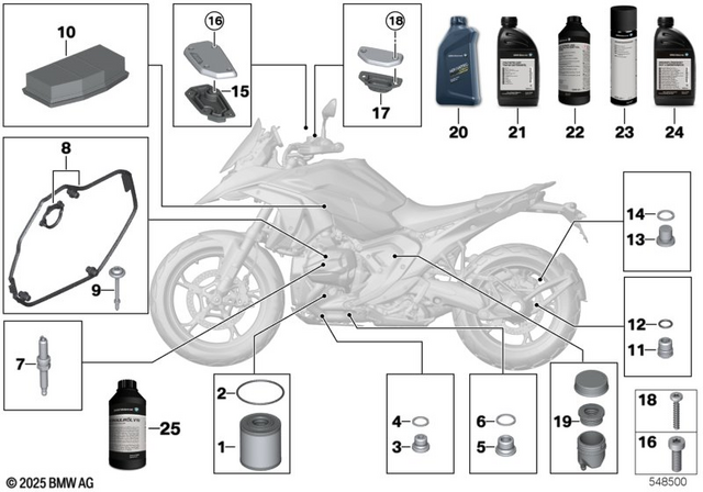 11427105320 - : Oil Filter                for BMW-Motorrad Image
