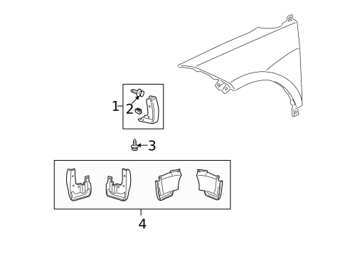 Exterior Trim - Fender for 2009 Acura RDX #0
