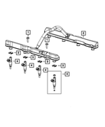 6509377AA - Fuel and Accelerator Pedal: Hex Flange Head Bolt for Mopar Image