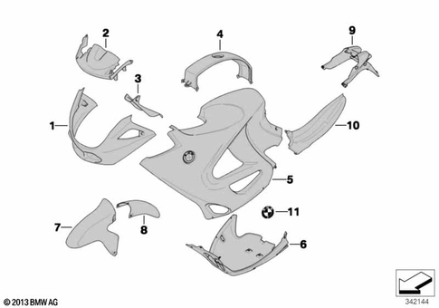 Painted Parts for 2000 BMW-Motorrad K 1200 RS #2