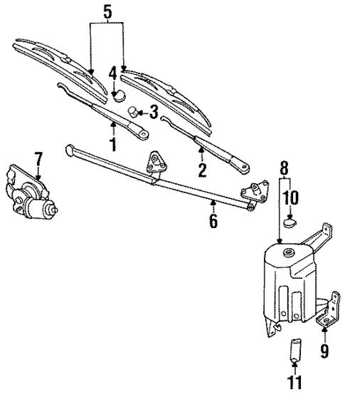 Wipers for 1993 Dodge Colt #0