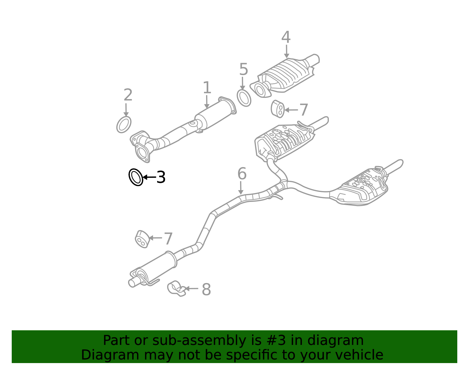 Genuine Ford OEM Catalytic Converter Gasket – Direct Fit E9AZ-5E241-A