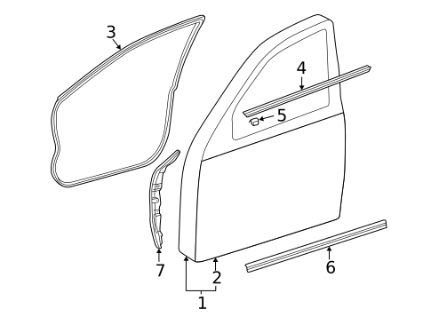 Door & Components for 2004 Mercedes-Benz E55 AMG #0
