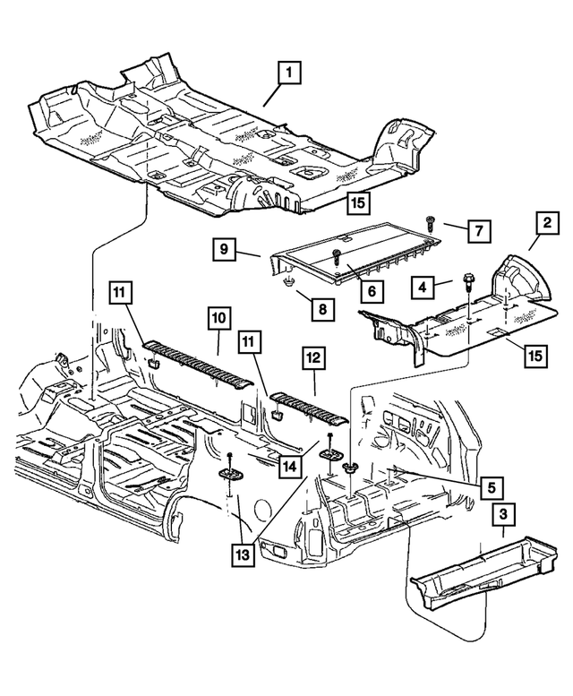 5HS72XDVAD - Interior Trim: Front Floor Carpet for Mopar Image image