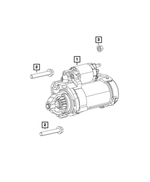 6101986 - Electrical: Hex Head Screw And Washer for Chrysler: 200, 300, Pacifica, Voyager | Dodge: Caliber, Challenger, Durango, Grand Caravan | Jeep: Cherokee, Compass, Gladiator, Grand Cherokee, Grand Cherokee L, Grand Cherokee WK, Patriot, Wrangler, Wrangler JK | Ram: 1500, 1500 Classic, ProMaster 1500, ProMaster 2500, ProMaster 3500 Image