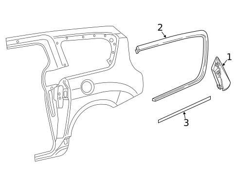 Exterior Trim - Side Panel for 2018 Chrysler Pacifica #0