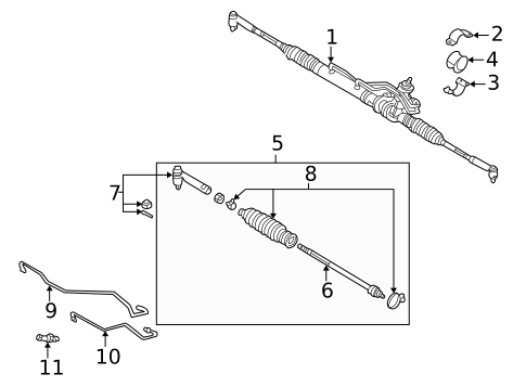 Steering Gear & Linkage for 2002 Nissan Sentra #0