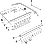 20274727 - Body: Lock for Buick: Skyhawk | Chevrolet: Camaro, Cavalier | Oldsmobile: Firenza | Pontiac: Firebird, J2000 Sunbird, Sunbird Image