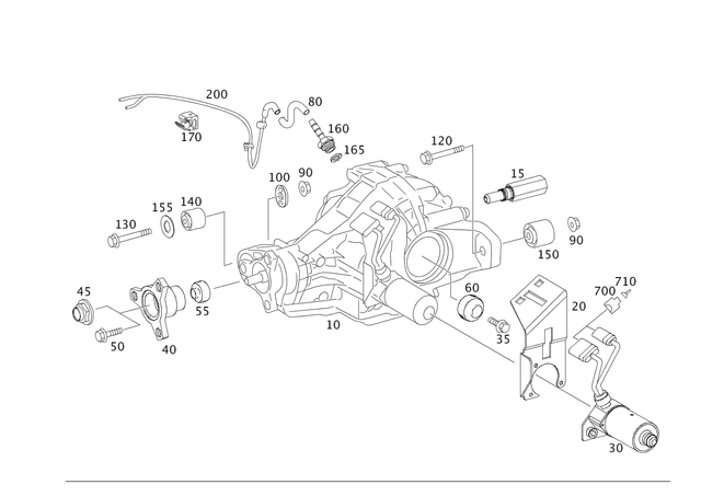 1643501114 - Rear Axle: Rear Axle Differential for Mercedes-Benz: GL320, GL550 Image image