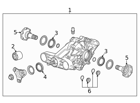 Axle & Differential for 2022 Cadillac CT4 #0