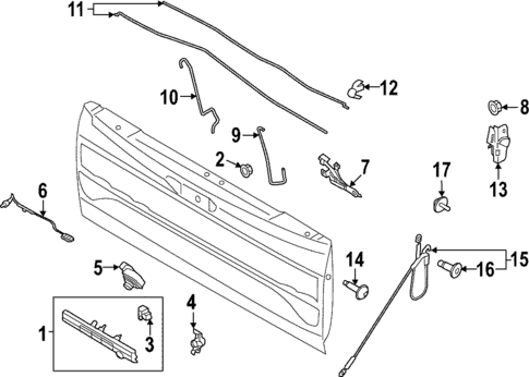 Tailgate for 2023 Ford F-150 Lightning #2