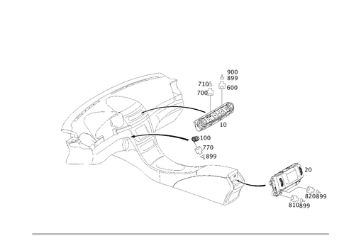 Operating Unit for 1999 Mercedes-Benz E 320 #0