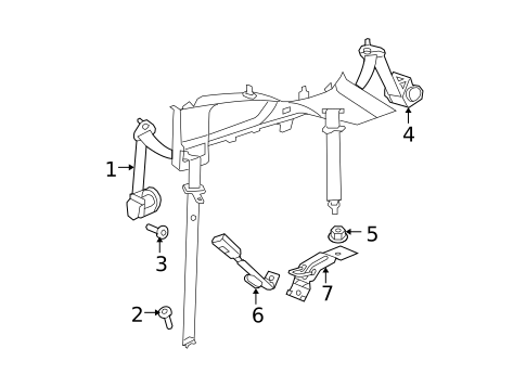 Seat Belt for 2011 Dodge Caliber #0