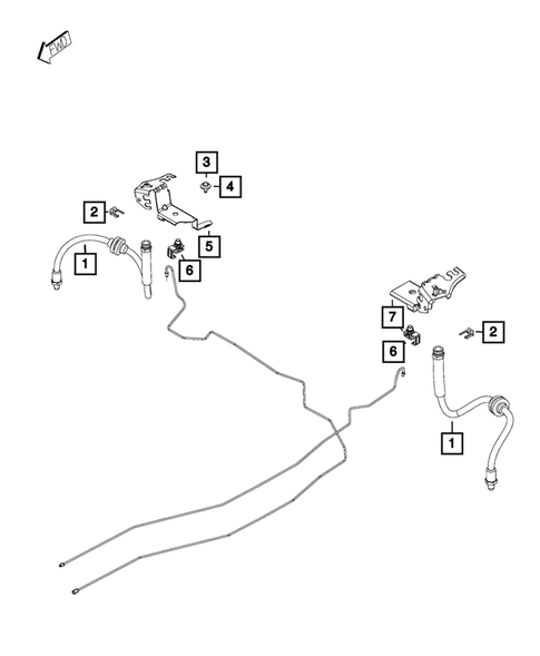 Hydraulic Control Unit, Brake Tubes and Hoses for 2018 Jeep Renegade #3