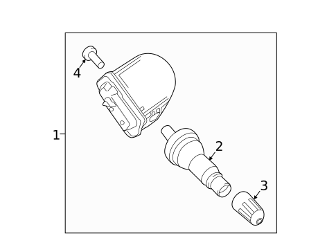 Tire Pressure Monitor Components for 2018 Lincoln MKX #0