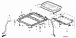 70057SNAA00 - Interior/Bumper: CLIP, SUNROOF DRAIN TUBE for Honda Image