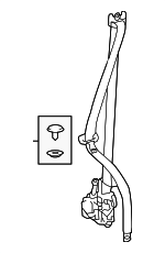 7322047222D0 - Body: Belt &amp; Retractor for Toyota: GR Corolla Image