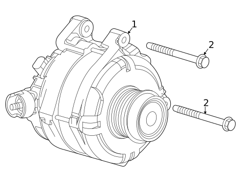 Alternator for 2019 Cadillac CT6 #0