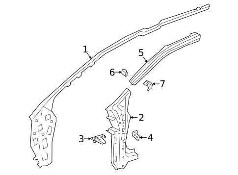 Hinge Pillar for 2021 Honda Clarity #0