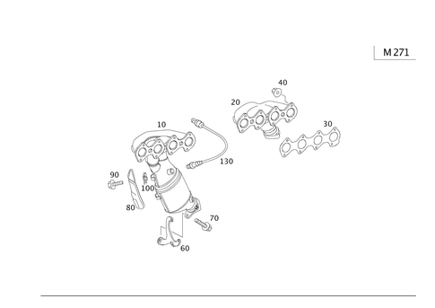 Exhaust Manifold for 2007 Mercedes-Benz SLK280 #0