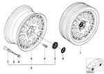 36116756231 - : Two-Piece Light Alloy Rim H36110 for BMW Image