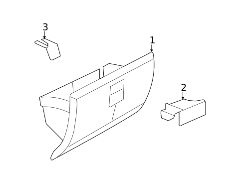 Glove Box for 2007 Dodge Nitro #0