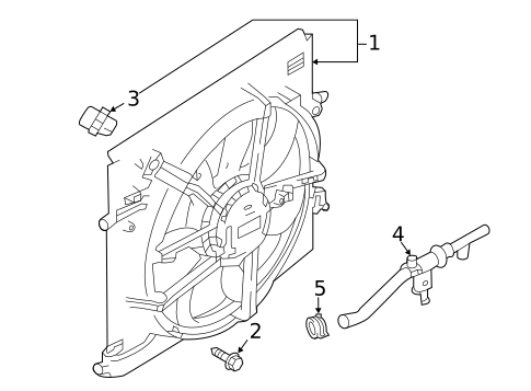 Cooling Fan for 2022 Nissan Rogue Sport #0