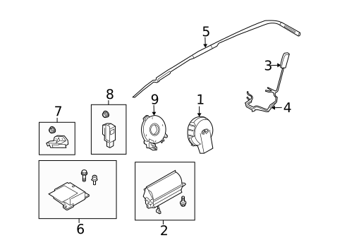 Air Bag Components for 2006 INFINITI FX35 #0