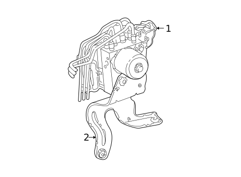 ABS Components for 2000 Lincoln LS #0
