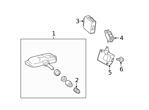 Tire Pressure Monitor Components for 2015 Toyota Prius #0