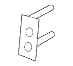 9484383 - Body: Face Bar Stud Plate for Volvo: S80 Image