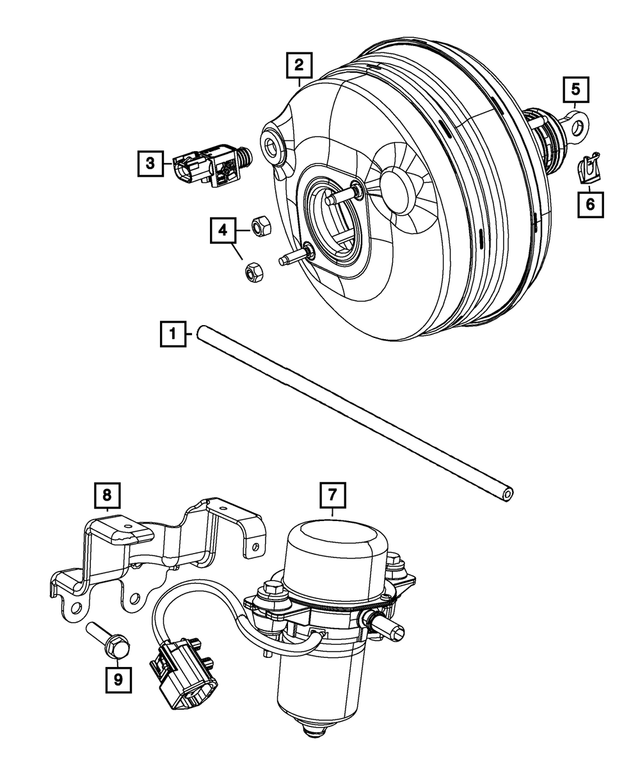 4779605AA - Brakes: Brake Booster Vacuum Hose for Mopar Image