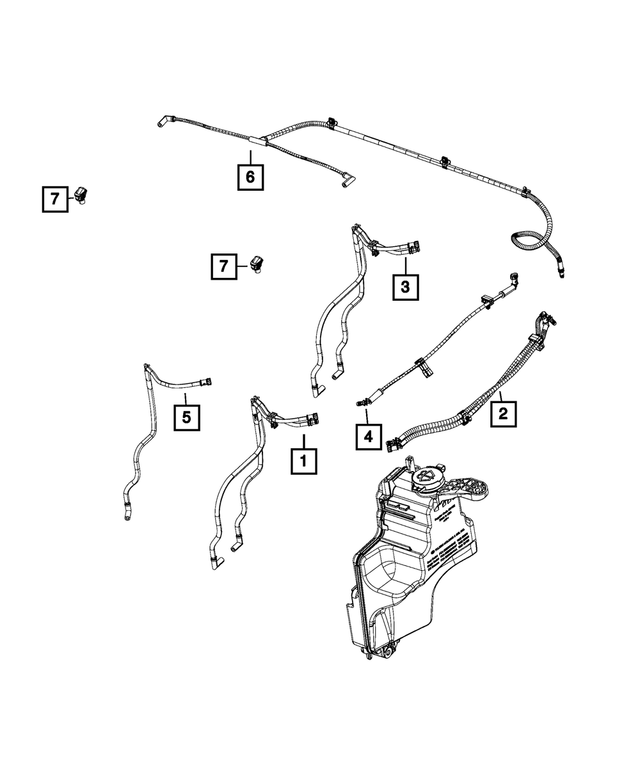 68382730AB - Electrical: Windshield Washer Hose for Mopar Image
