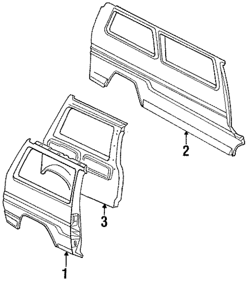 Side Panel for 1987 Nissan Van #0